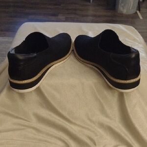 Me Too Black Loafers with White Sole